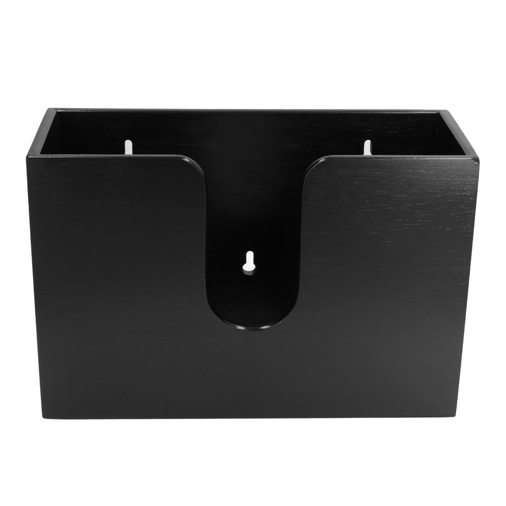 Bamboo Paper Towel Dispenser Countertop Wall Mounted Multifold Napkin Box for Bathroom