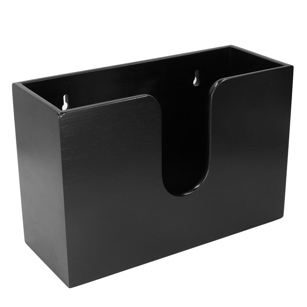 Bamboo Paper Towel Dispenser Countertop Wall Mounted Multifold Napkin Box for Bathroom