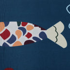 Floor Mat Prevent Slip Wearable Comfortable Cute Pattern Kitchen Pad for Living Room Bathroom Doorway Fish 40x60cm / 15.8x23.6in