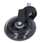 5 Pcs Chair Rotate Wheel 3in 360 Degree Noise Free Scratch Resistant Straight Chair Caster for Office