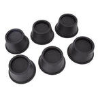 6Pcs Furniture Risers Round Plastic Furniture Lift Riser for Bed Table Couch Black 2.8in