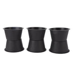 6Pcs Furniture Risers Round Plastic Furniture Lift Riser for Bed Table Couch Black 2.8in