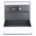 Book Shaped Steel Safe Classic Secret Book Safe Lock Password Type Household Storage BoxBlue