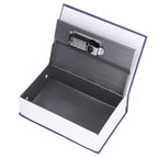 Book Shaped Steel Safe Classic Secret Book Safe Lock Password Type Household Storage BoxBlue