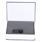 Book Shaped Steel Safe Classic Secret Book Safe Lock Password Type Household Storage BoxBlue