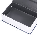 Book Shaped Steel Safe Classic Secret Book Safe Lock Password Type Household Storage BoxBlue