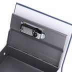 Book Shaped Steel Safe Classic Secret Book Safe Lock Password Type Household Storage BoxBlue