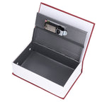 Book Shaped Steel Safe Classic Secret Book Safe Lock Password Type Household Storage BoxRed