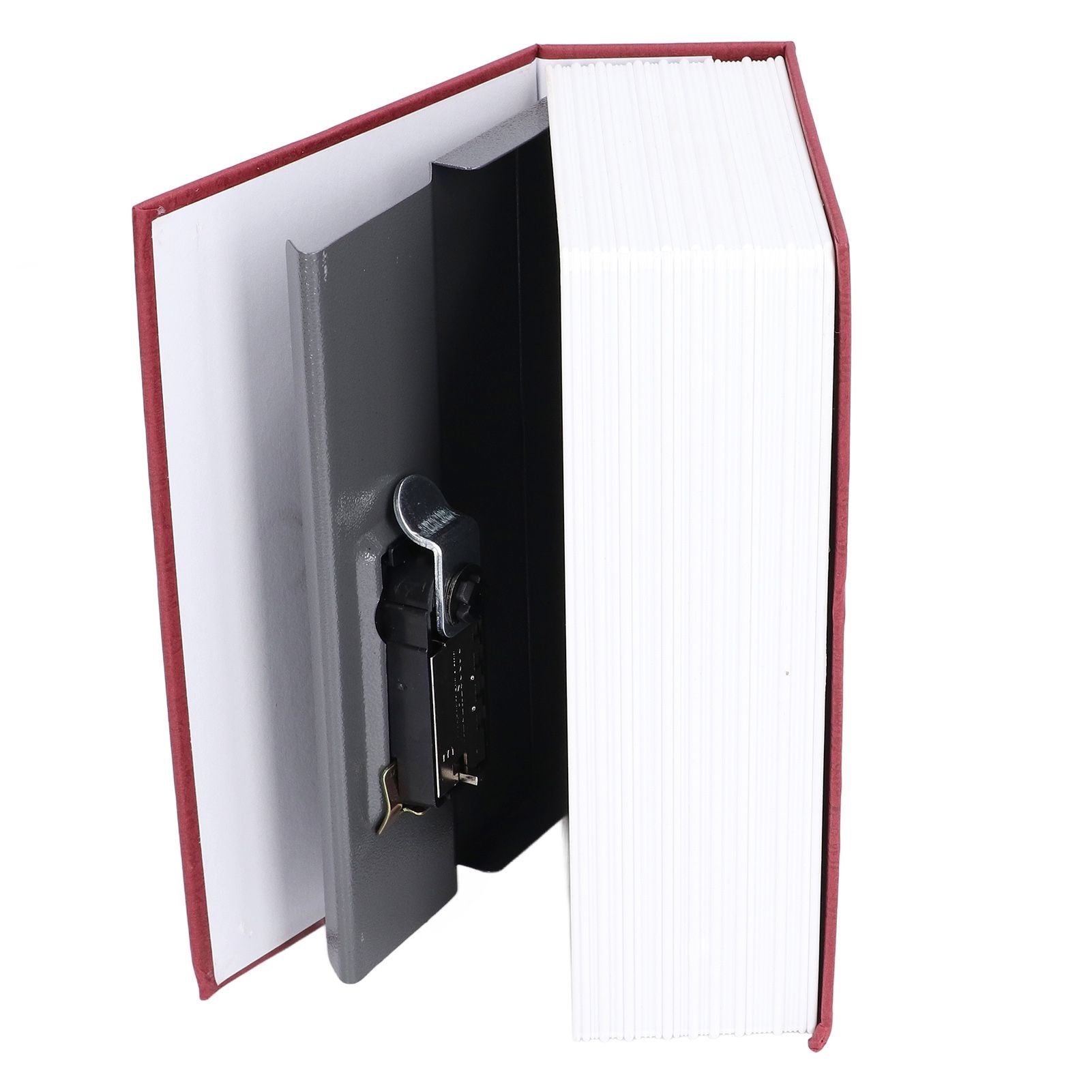 Book Shaped Steel Safe Classic Secret Book Safe Lock Password Type Household Storage BoxRed