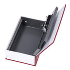 Book Shaped Steel Safe Classic Secret Book Safe Lock Password Type Household Storage BoxRed