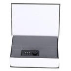 Book Shaped Steel Safe Classic Secret Book Safe Lock Password Type Household Storage BoxBlack