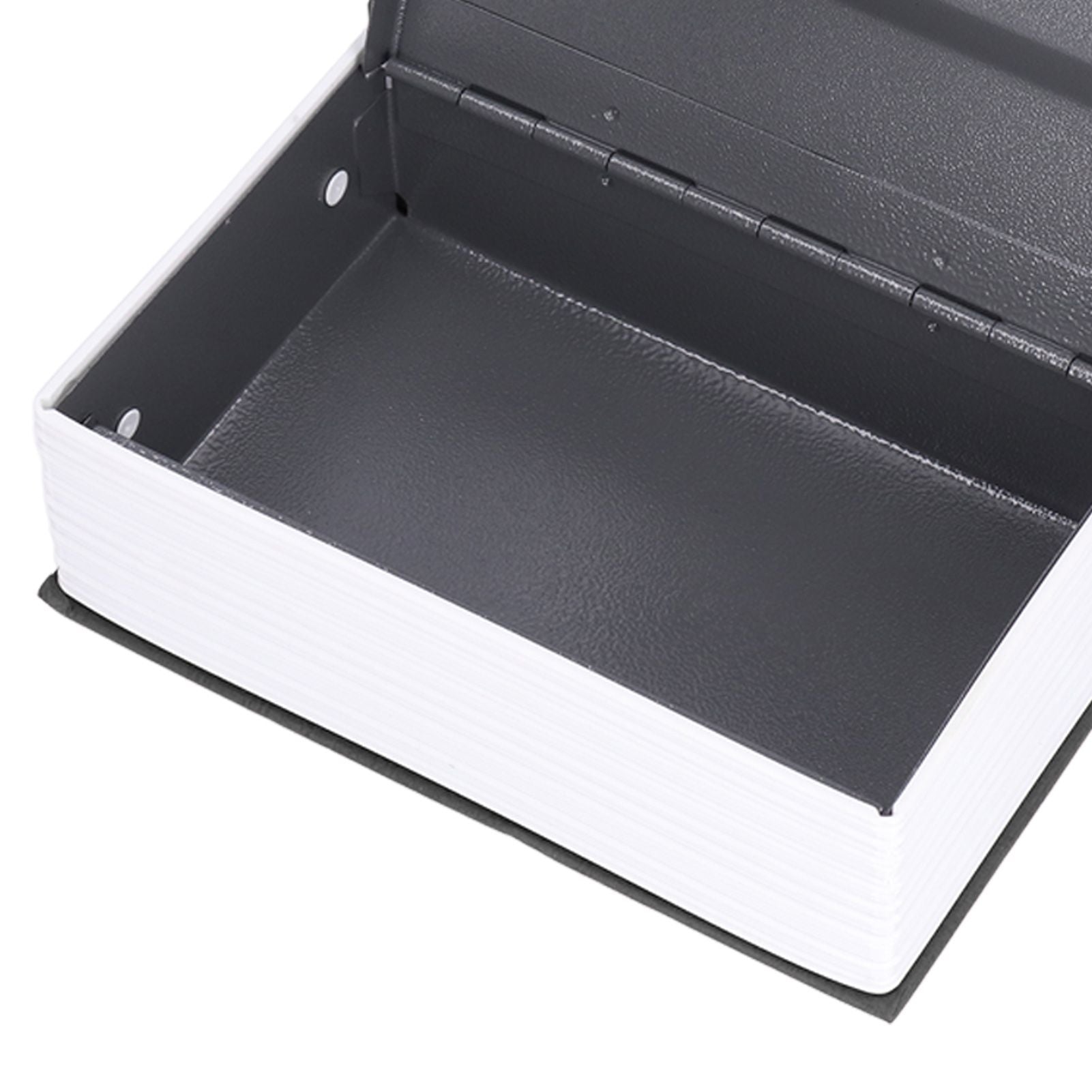 Book Shaped Steel Safe Classic Secret Book Safe Lock Password Type Household Storage BoxBlack