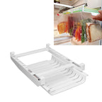 Refrigerator Storage Rack Household Refrigerator Latest Keeping Bag Sealed Bag Telescopic Track Storage Bracket