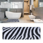 Home Absorbent Carpet Bathroom Kitchen Anti Slip Floor Mats Black and White Home Decorative Carpets