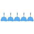 5Pcs Fly Swatter Blue Lightweight Flexible Convenient Thickened Fly Racket with Retractable Rod