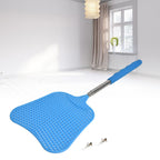 5Pcs Fly Swatter Blue Lightweight Flexible Convenient Thickened Fly Racket with Retractable Rod