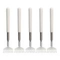 5pcs Extendable Back Scratcher Portable Telescopic Metal Back Scratchers Massager Scraper for Health Care Relaxation