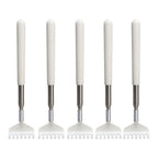 5pcs Extendable Back Scratcher Portable Telescopic Metal Back Scratchers Massager Scraper for Health Care Relaxation