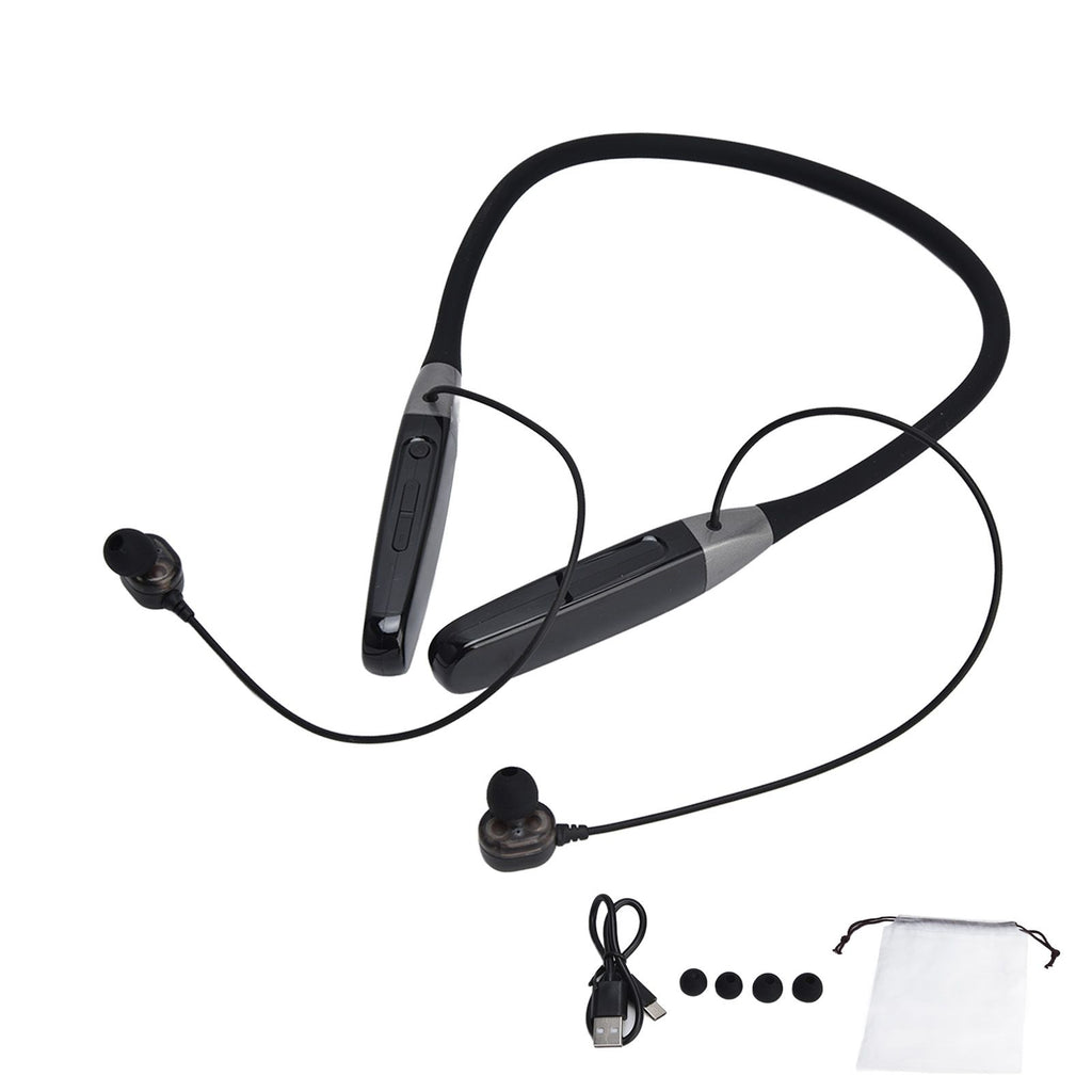 Wireless Hang Neck Type Earphone with 32G Memory LED Display Stereo Hanging Neck Headset