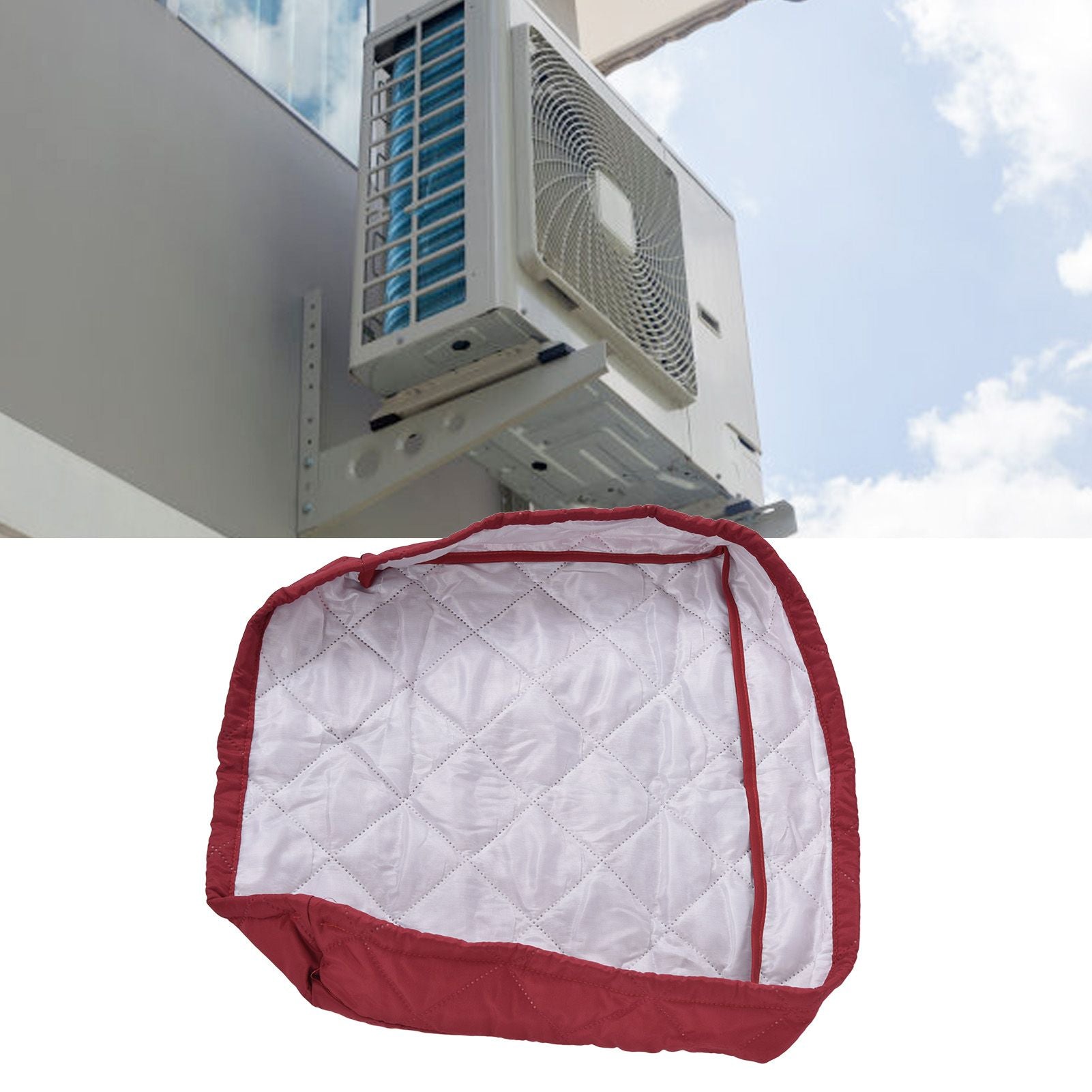 Indoor Air Conditioner Cover Dust Proof Waterproof Sun Proof Air Conditioner Protective Cover