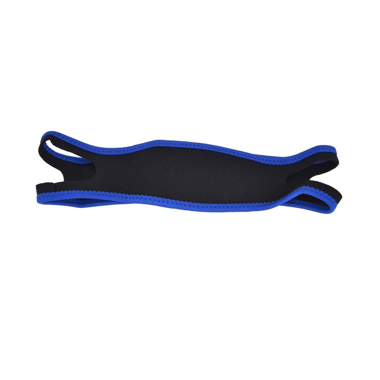 Snoring Stop Belt Adjustable Chin Strap Breathable Nylon Snoring Head Band for Men WomenBlue Black