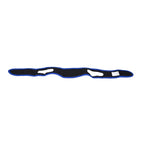 Snoring Stop Belt Adjustable Chin Strap Breathable Nylon Snoring Head Band for Men WomenBlue Black