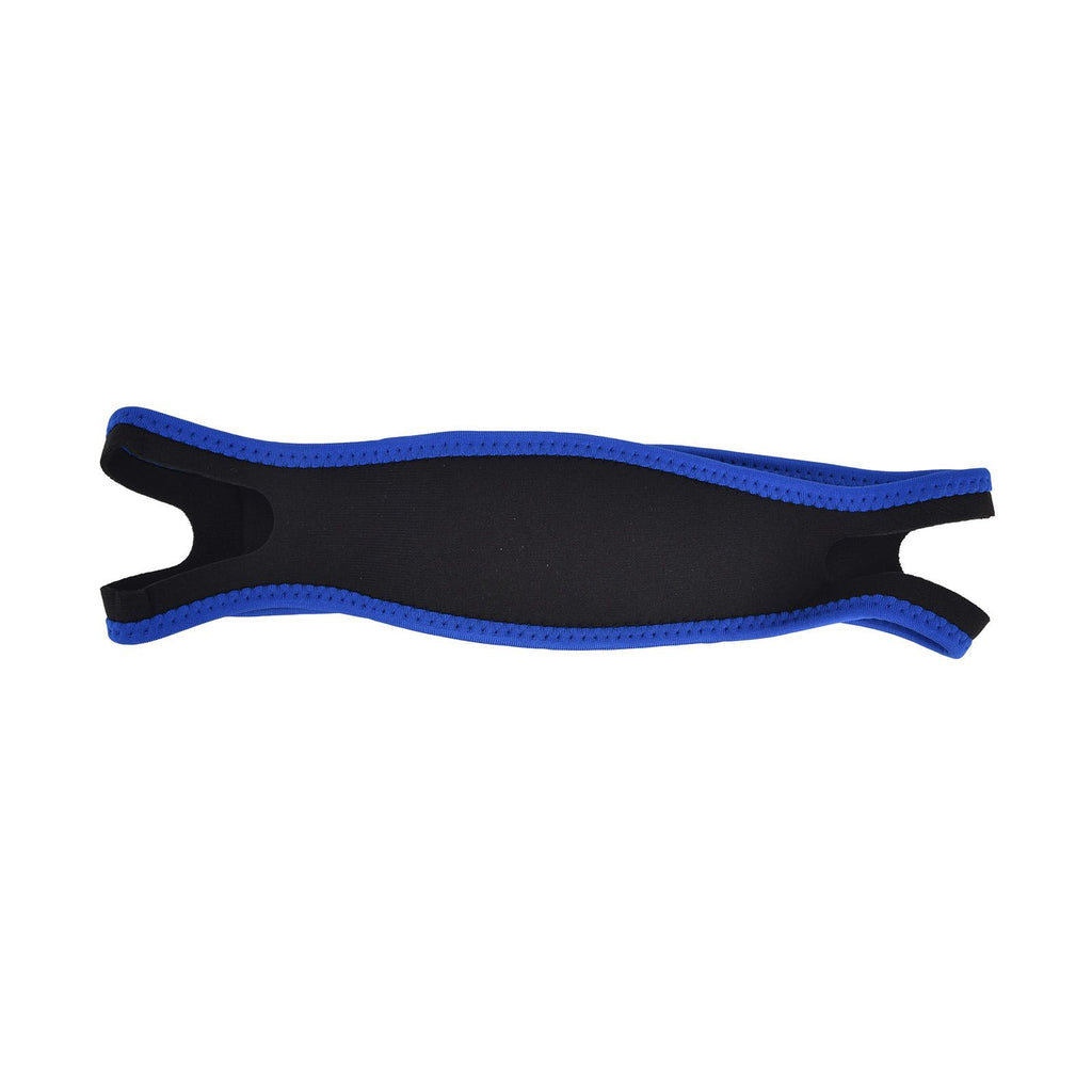 Snoring Stop Belt Adjustable Chin Strap Breathable Nylon Snoring Head Band for Men WomenBlue Black