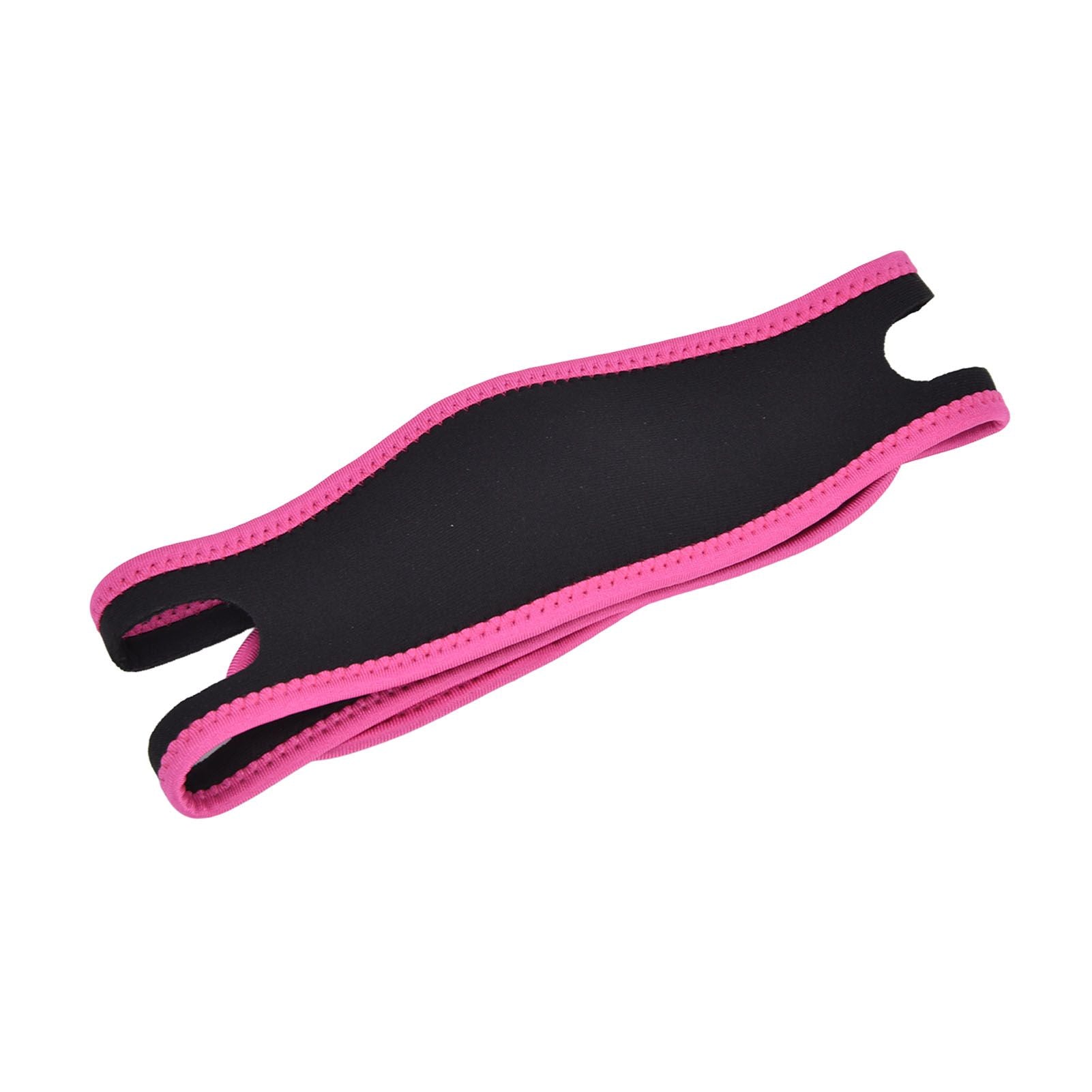 Snoring Stop Belt Adjustable Chin Strap Breathable Nylon Snoring Head Band for Men WomenRed Black
