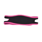 Snoring Stop Belt Adjustable Chin Strap Breathable Nylon Snoring Head Band for Men WomenRed Black