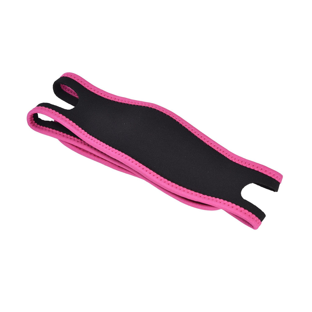 Snoring Stop Belt Adjustable Chin Strap Breathable Nylon Snoring Head Band for Men WomenRed Black