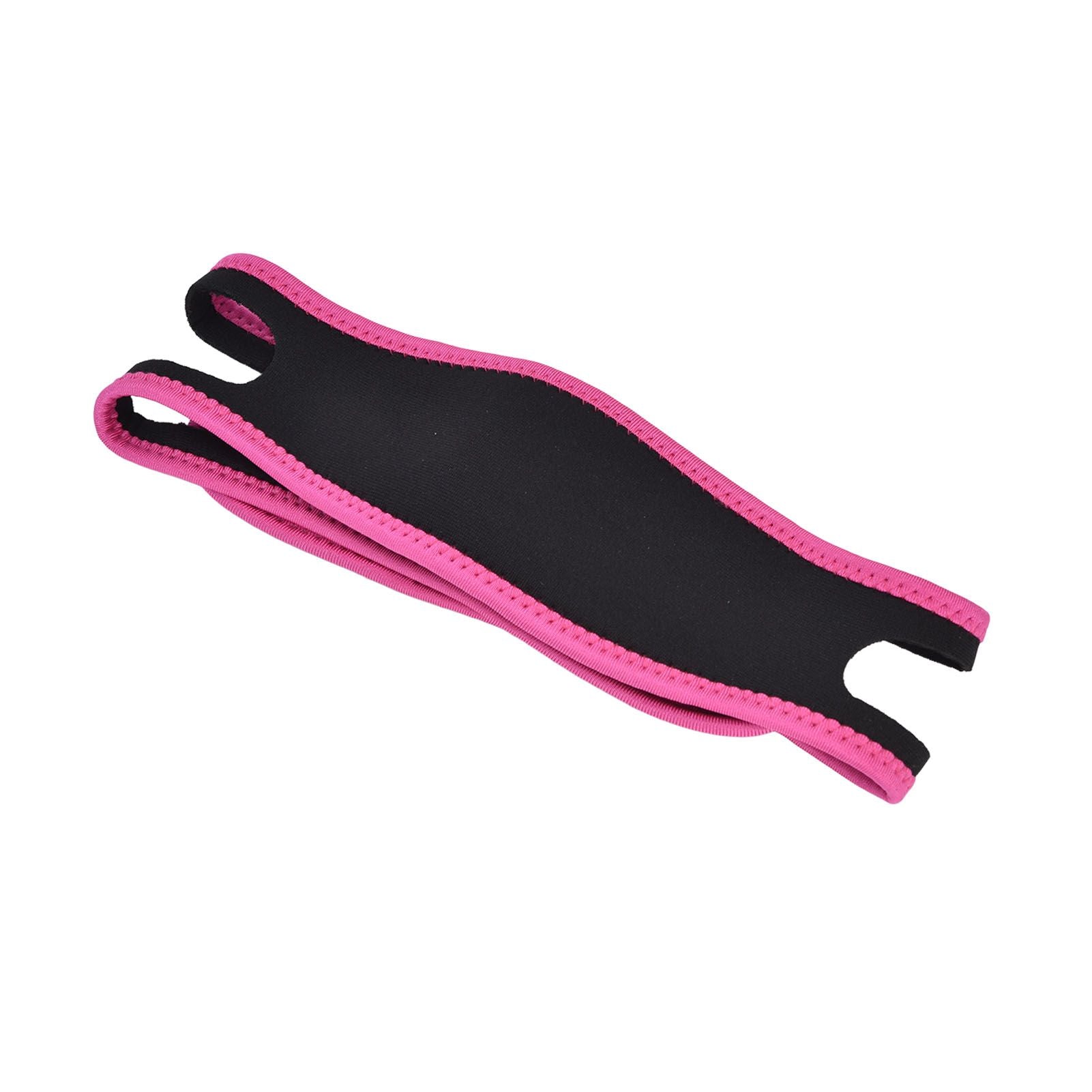 Snoring Stop Belt Adjustable Chin Strap Breathable Nylon Snoring Head Band for Men WomenRed Black