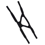 Universal Anti Snore Headgear Strap Nylon Elastic Anti Snoring Head Band for RespiratorBlack