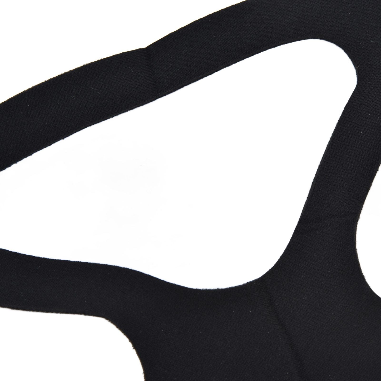 Universal Anti Snore Headgear Strap Nylon Elastic Anti Snoring Head Band for RespiratorBlack