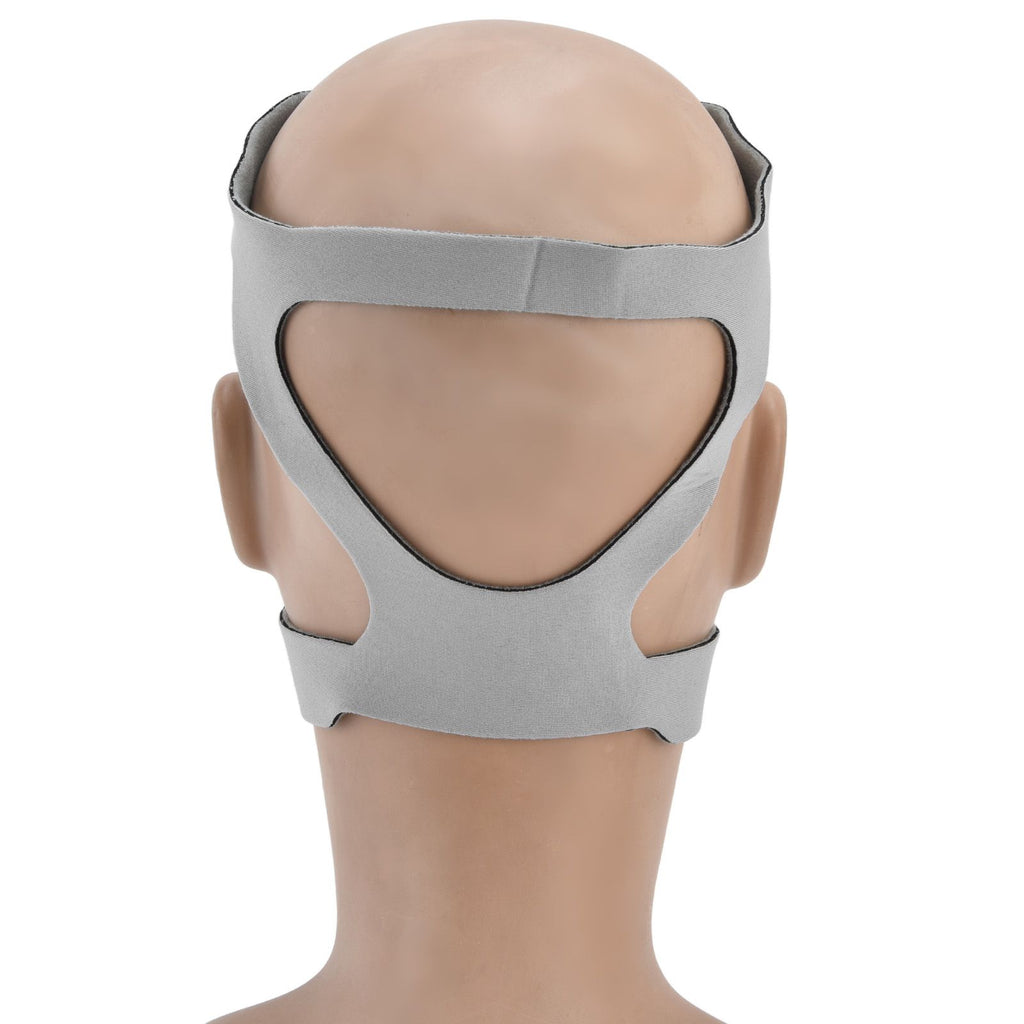 Universal Anti Snore Headgear Strap Nylon Elastic Anti Snoring Head Band for RespiratorGrey