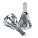 2pcs Deburring Chamfering Device Triangular Handle Deburring External Drill for Stainless Steel Copper Brass Aluminum