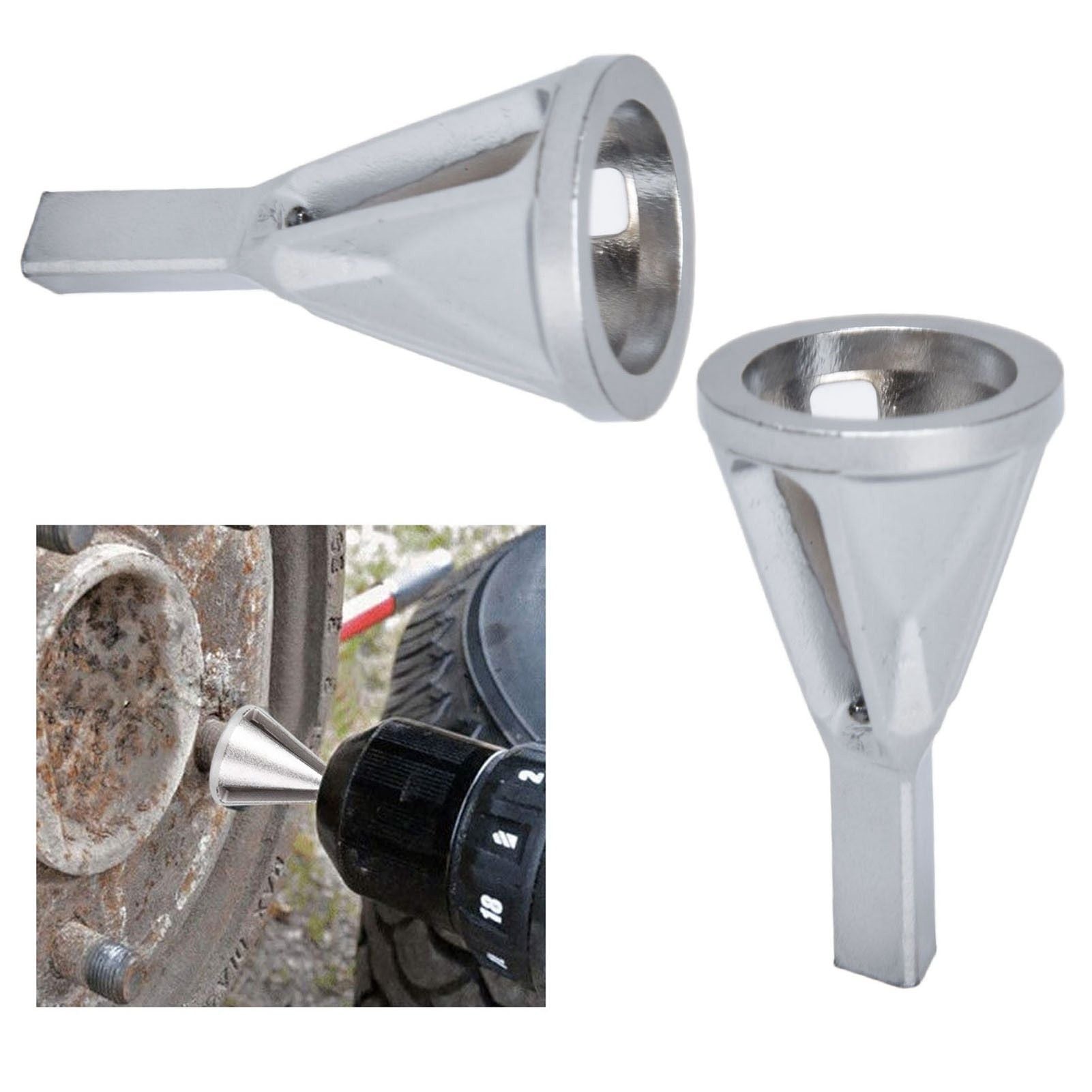 2pcs Deburring Chamfering Device Triangular Handle Deburring External Drill for Stainless Steel Copper Brass Aluminum