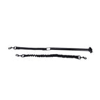 Hands Free Dog Leash Black Thicken Dog Bike Attachment Traction Belt with Hex Wrench for Dog Training Running Exercising