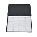 Coin Collection Book 120 PVC Pockets PU Cover Transparent Design Soft Highly Durable Clear Texture Coin AlbumRed