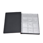 Coin Collection Book 120 PVC Pockets PU Cover Transparent Design Soft Highly Durable Clear Texture Coin AlbumRed