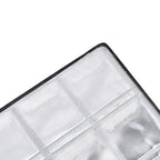 Coin Collection Book 120 PVC Pockets PU Cover Transparent Design Soft Highly Durable Clear Texture Coin AlbumRed
