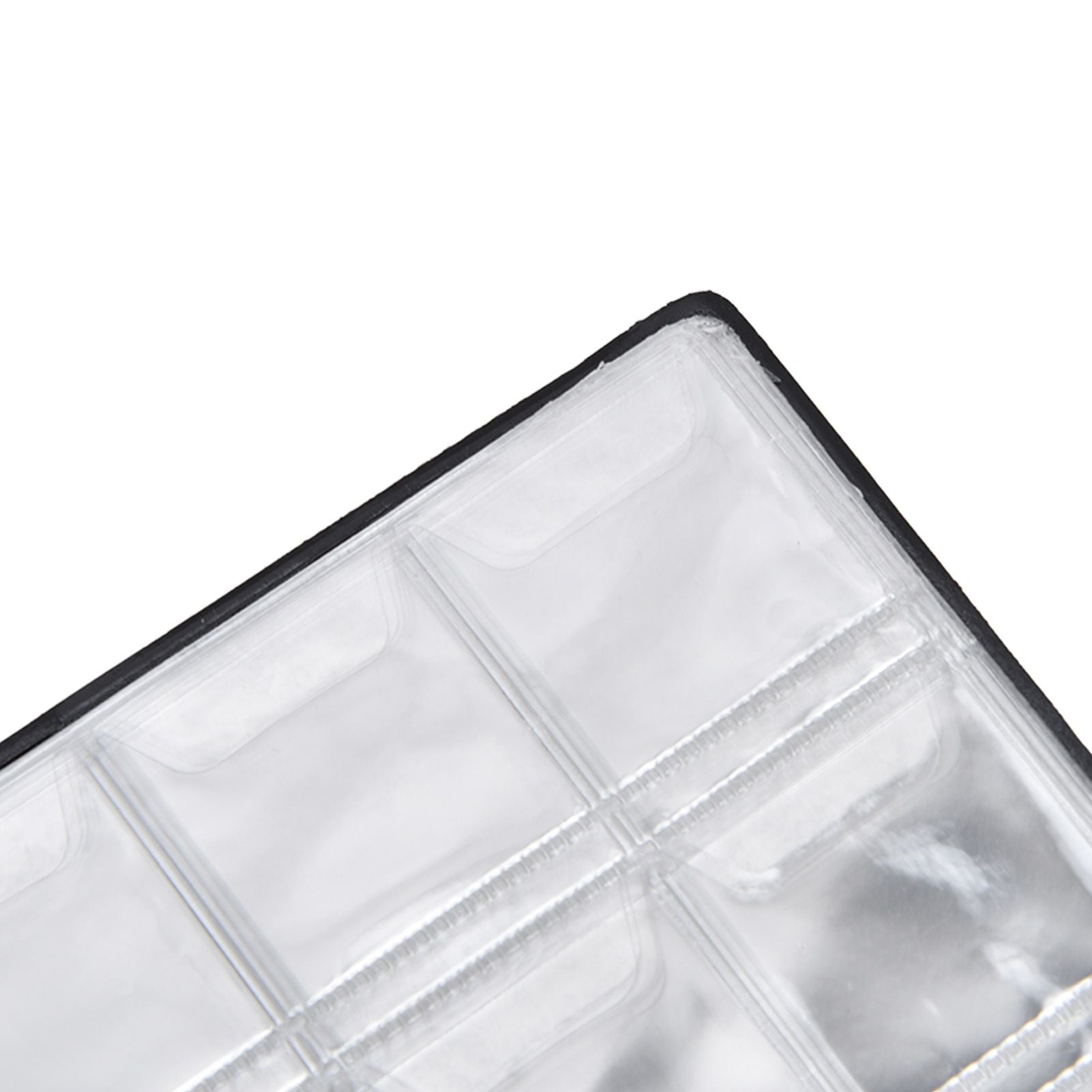 Coin Collection Book 120 PVC Pockets PU Cover Transparent Design Soft Highly Durable Clear Texture Coin AlbumRed