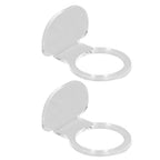 2Pcs Small Ball Stand Acrylic Sturdy Durable High Stability Sport Ball Display Rack for Tennis Softball BaseballTransparent