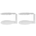 2Pcs Clear Router Bracket Save Space Protect Router Easy Installation Wear Resistant Wall Mount Router Bracket for Home