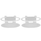 2Pcs Clear Router Bracket Save Space Protect Router Easy Installation Wear Resistant Wall Mount Router Bracket for Home
