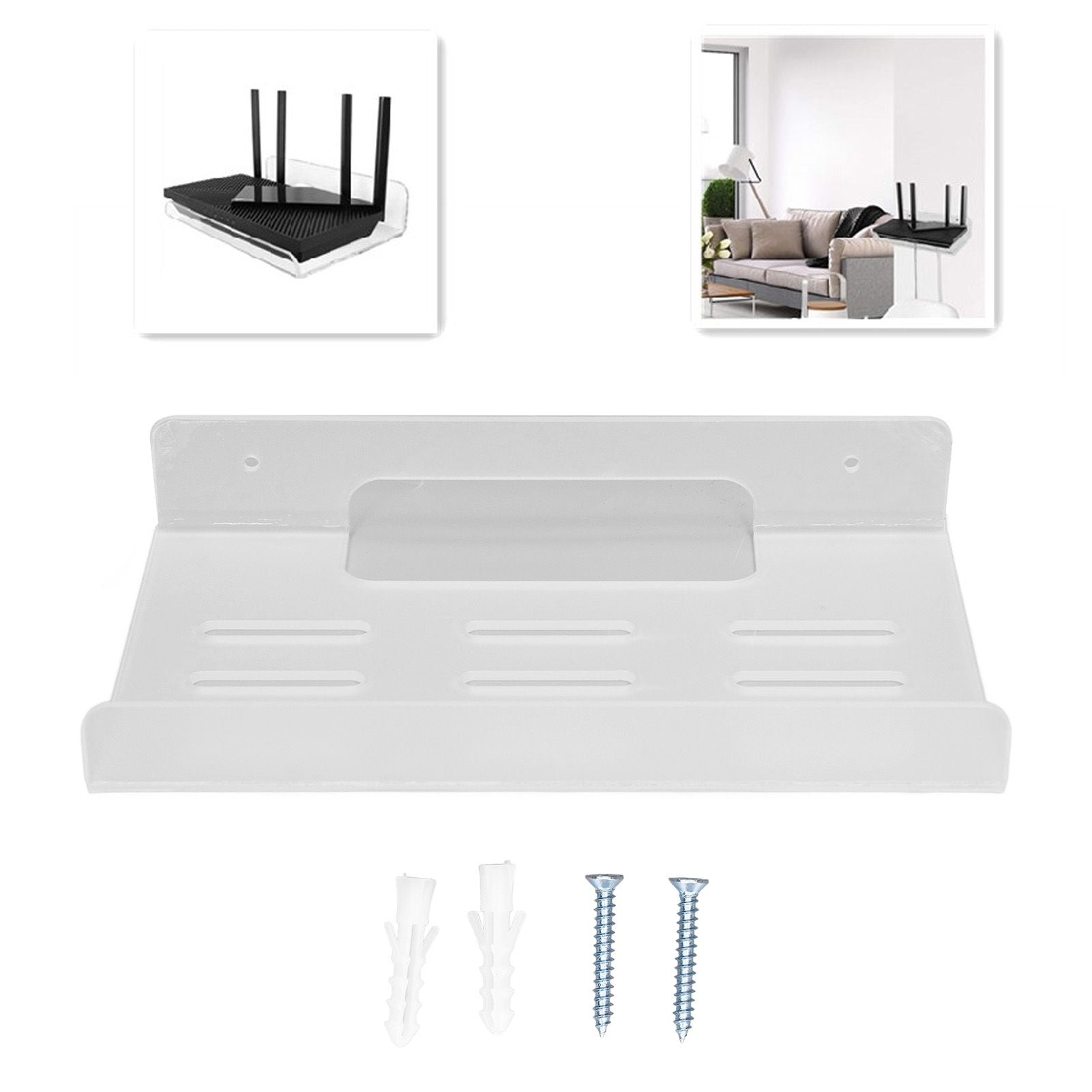 Router Storage Rack Save Space Multi Purpose Easy Installation High Stability Router Stand