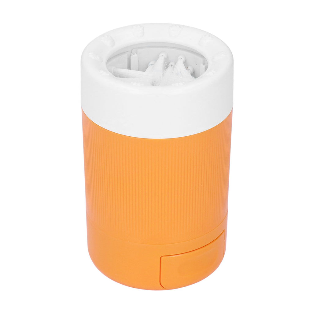 Dog Paw Cleaner Semi Automatic Portable Dog Foot Washing Cup for Pets Cats and DogsOrange