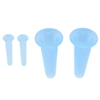 4pcs Cupping Set Massage Therapy Cups Convenient Practical Compact Lightweight Soft Flexible Cleanable Face MassagerBlue