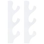 1 Pair Sword Stand Acrylic Three Layer Wall Mounted Sword Display Stand Support for All SwordsTransparent