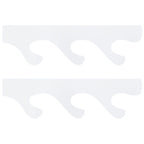 1 Pair Sword Stand Acrylic Three Layer Wall Mounted Sword Display Stand Support for All SwordsTransparent