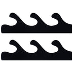 1 Pair Sword Stand Acrylic Three Layer Wall Mounted Sword Display Stand Support for All SwordsBlack